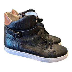 Jump Black and Brown High-Top Sneakers